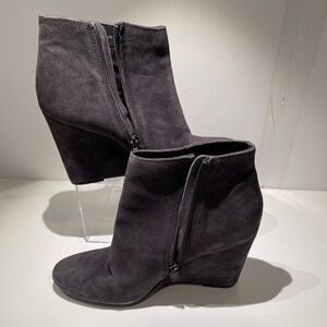 Dolce Vita Gray Ankle Boots with Wedge Heel